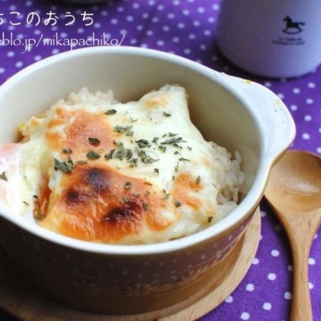＊簡単！！卵チーズご飯で朝ご飯＊