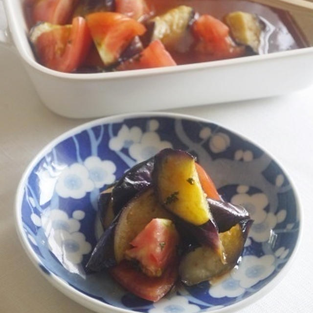 【6・7月メニュー】揚げ茄子とトマトのマリネ コチュジャン風味