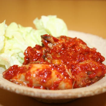 やがちゃんキムチ　-　広島産 蒸し牡蠣キムチ