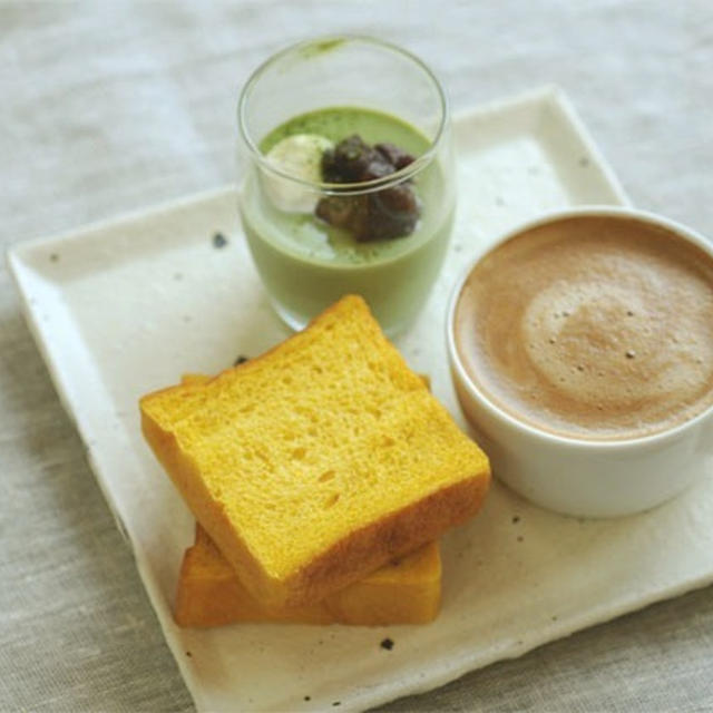 しあわせ朝ごはん　（かぼちゃキューブ）