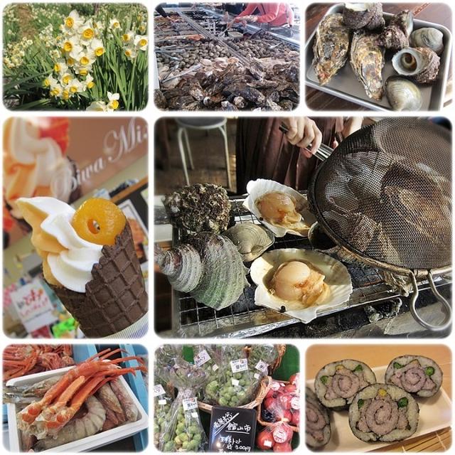 海鮮浜焼き＆殻付カキ食べ放題とお土産☆H.I.Sバスツアーに参加♪