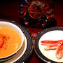 【冬のご馳走】ズワイ蟹のクリームスープ　焼き蟹添え