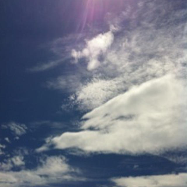 台風一過の空