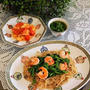 ヘルシー中華＊菜の花とエビのあんかけ焼きそば