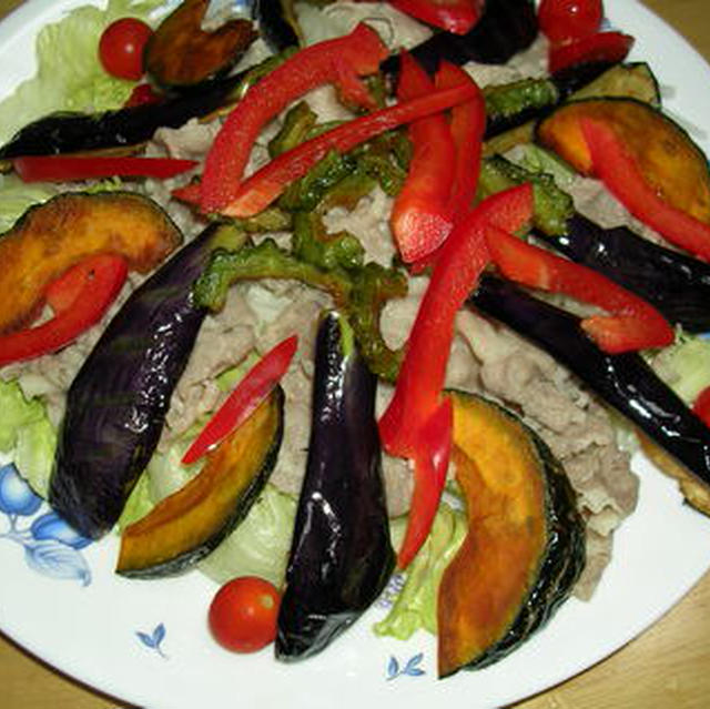 豚肉と夏野菜のサラダ