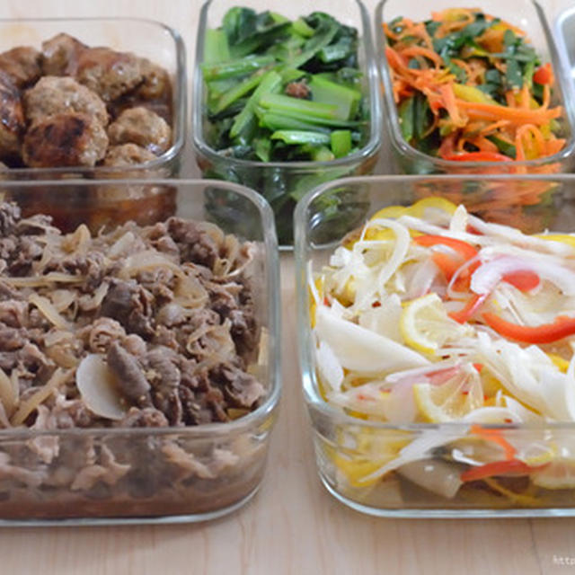 今週の作り置き。052W（晩ごはん用・弁当用）