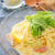 昆布茶でほっき貝冷製豆乳スープパスタ