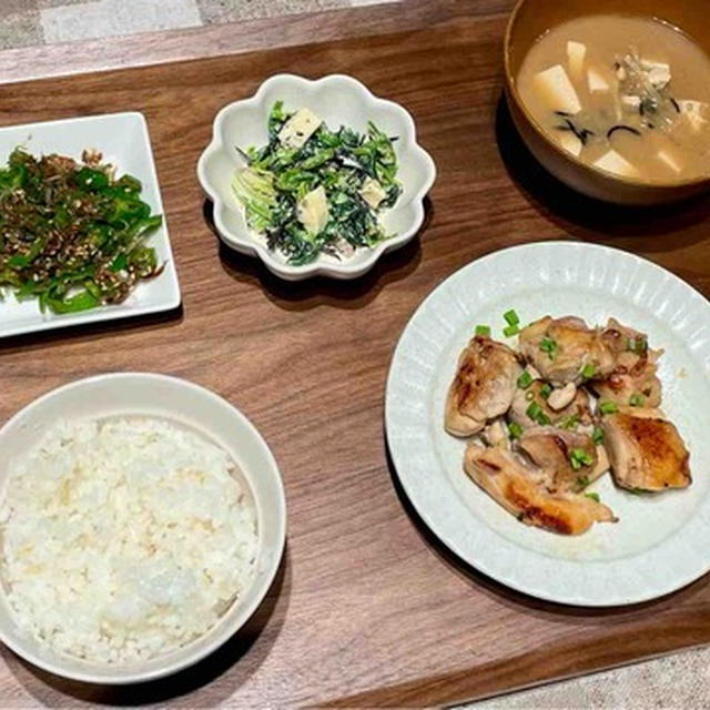 夜ご飯の献立です！