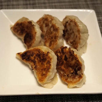 銀鱈の煮付けと餃子