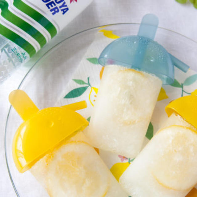 【三ツ矢サイダーレシピ】はちみつレモンのアイスキャンディー