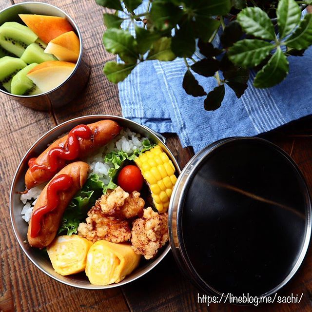 唐揚げ弁当♡【#お弁当#のっけ弁】