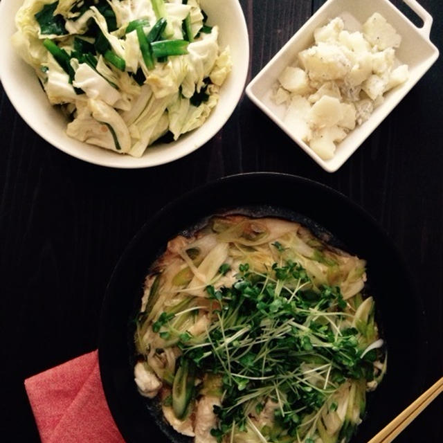 昨日のごはんと翌日の作りおきごはん。