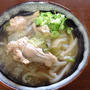 今朝は「鶏の水炊きの〆風うどん」
