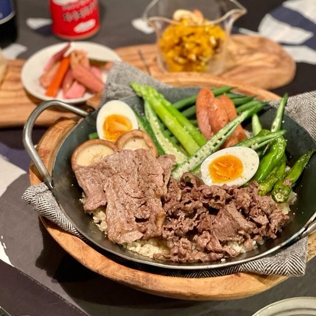 turkのグリルパンでワンパンわんぱくプレートの夜ごはん