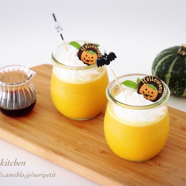生クリームなし！超簡単♡濃厚〜かぼちゃプリン♡
