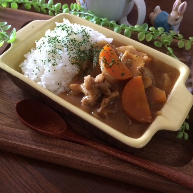 ランチに☆梅酒入り甘酸っぱい♪カレーライス