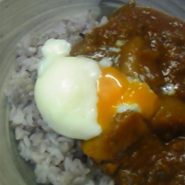 コールラビ☆黒米ごはん温たまカレー