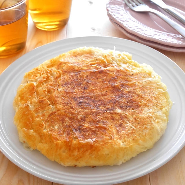 余ったそうめんで！パリトロチーズ焼き　パクパク食べられる♪