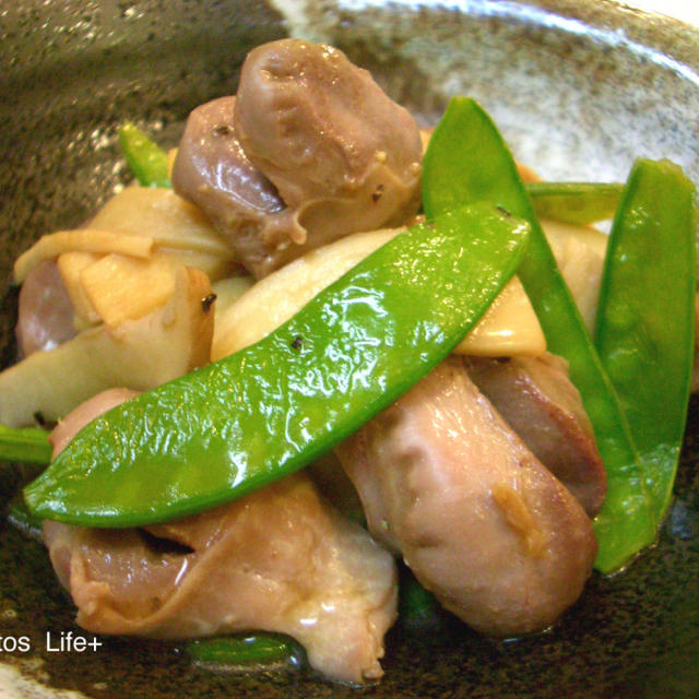 砂肝とエリンギの炒め物
