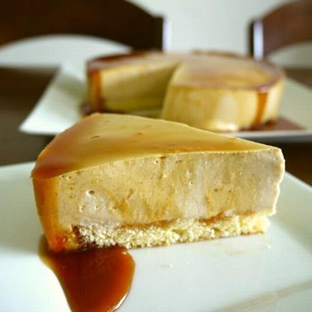【掲載】くらしのアンテナ（レシピブログ）★紅茶のムースケーキ♪カラメルソース♪