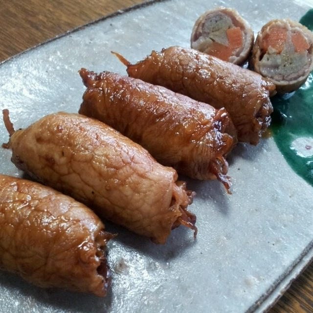 山椒が香る肉巻き