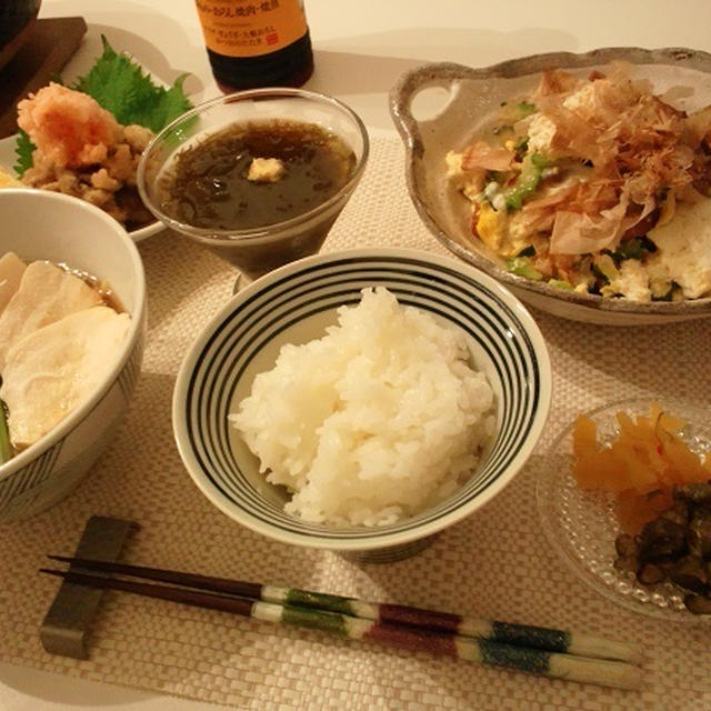 ゴーヤチャンプルとか