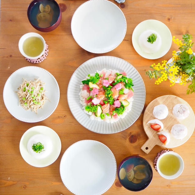 昨日のプチひな祭り料理…