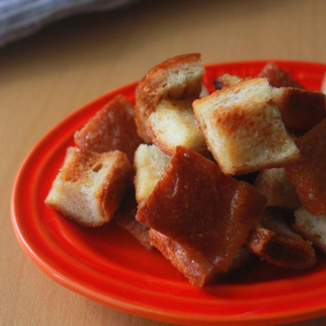 電子レンジで簡単 食パンの耳でメープルラスク By のん子さん レシピブログ 料理ブログのレシピ満載