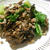 青梗菜ときのこの肉そぼろ炒め