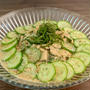 夏の風物詩そうめんを使ったちょっと風変わりな「ツナときゅうりの焦がし味噌豆乳そうめん」！