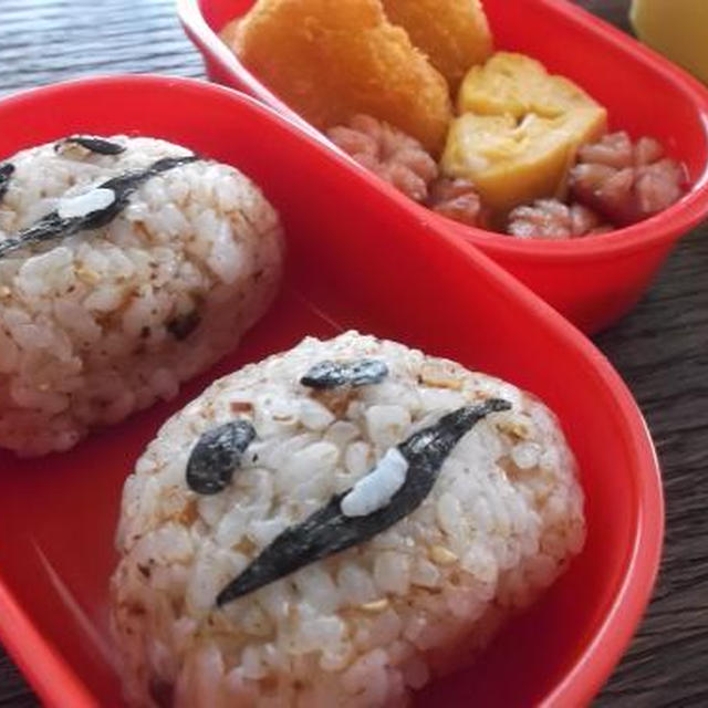 なめこ弁当で☆お花見♪お花見♪♪