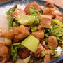 鶏肉と豆腐の味噌煮どんぶり