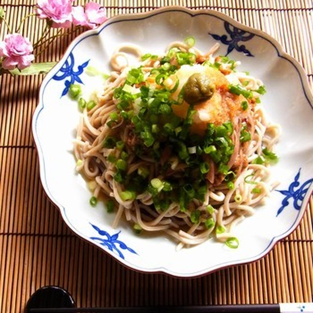  『レシピブログmagazine Vol.3 夏号』　好評発売中です☆ ぶっかけ香味おろし納豆そば　柚子胡椒のせ