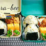 母とムスコのラブラブおソロ♡菜めしたぬきおにぎり弁当