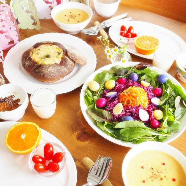 イースターエッグサラダ　de　サンデーブランチ。。。