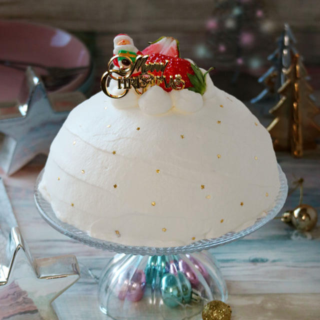 クリスマスケーキ ドーム型 By Apomomokoさん レシピブログ 料理ブログのレシピ満載