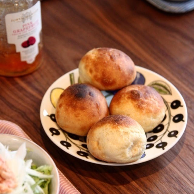 【レシピ】トースターで焼く丸パン