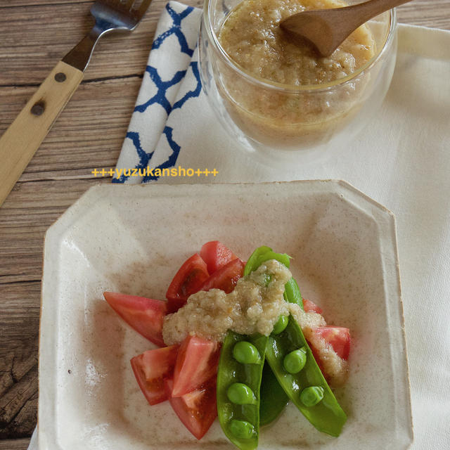 子どもも食べやすい新玉ねぎのごまドレッシング＊痛みやすい新玉ねぎの消費方法