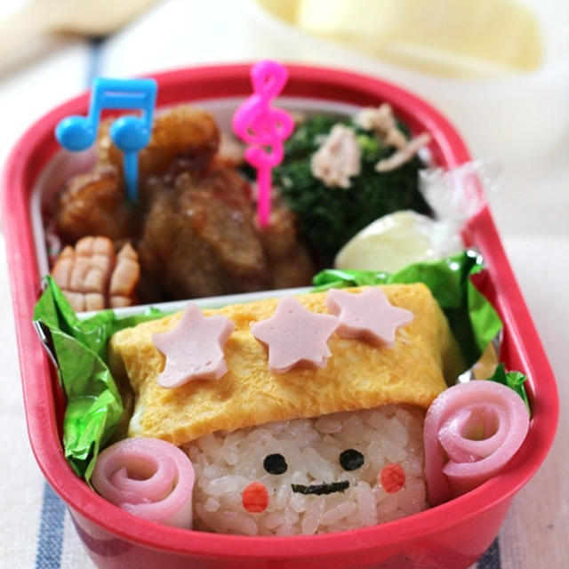 星の子、くり、こいぬ弁当