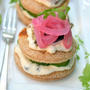 Sardine Mini Open Sandwichオイルサーディンでミニオープンサンドイッチ