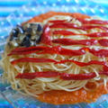 ベジソースパスタ Pasta in the Stars and Stripes Style