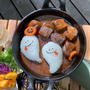 ハロウィンのおばけカレー～簡単可愛いおばけおにぎり♪～