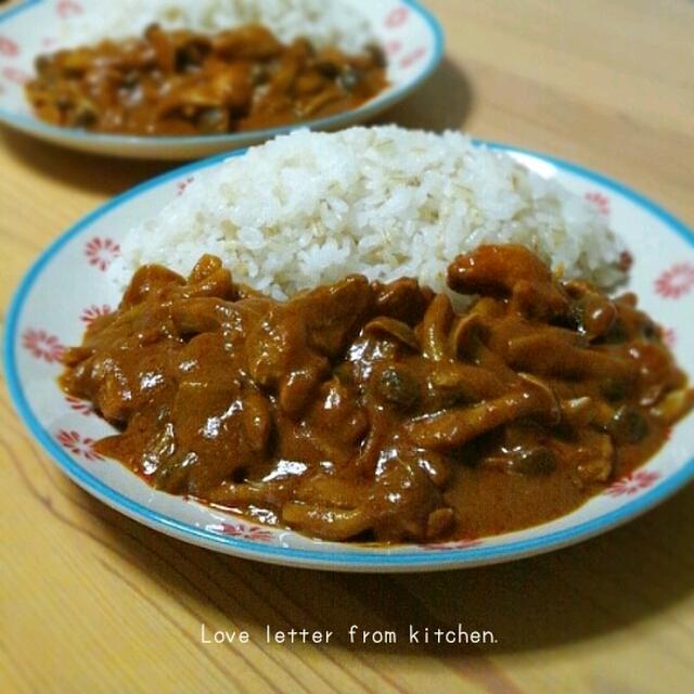 バターチキンカレー。＋寝言がひどいの巻き
