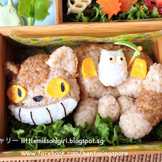 ネコバスのキャラ弁　Catbus Totoro Bento
