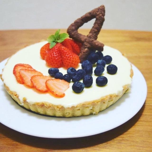 ★レシピ★甘さ控えめ♡濃厚レアチーズケーキ