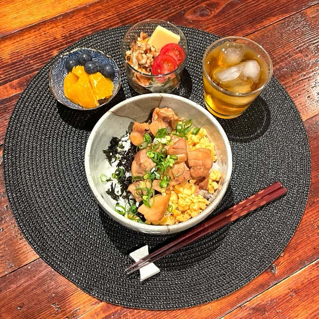 チキン照り焼き丼のお夕飯と友人への贈り物