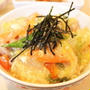 卵とじ中華丼　レシピ