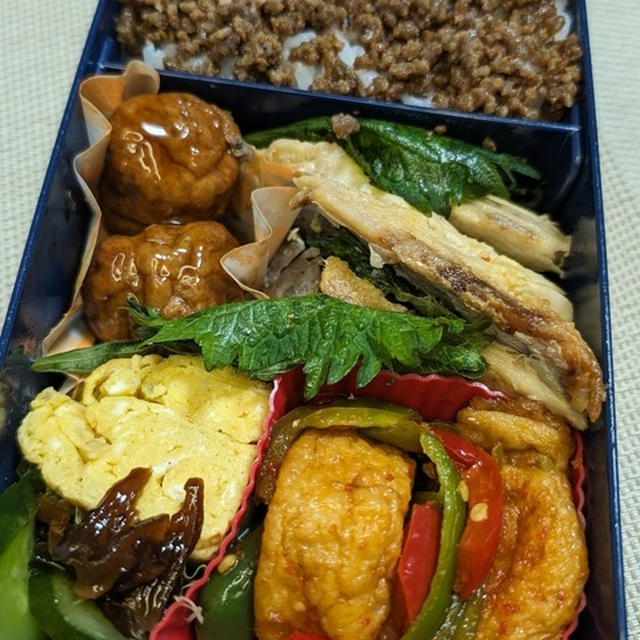夫のお弁当６☆美味しくて食べ過ぎてしまう？
