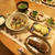 中秋の名月なので『月見ポテサラ』と牛筋塩煮込みの晩ご飯♪