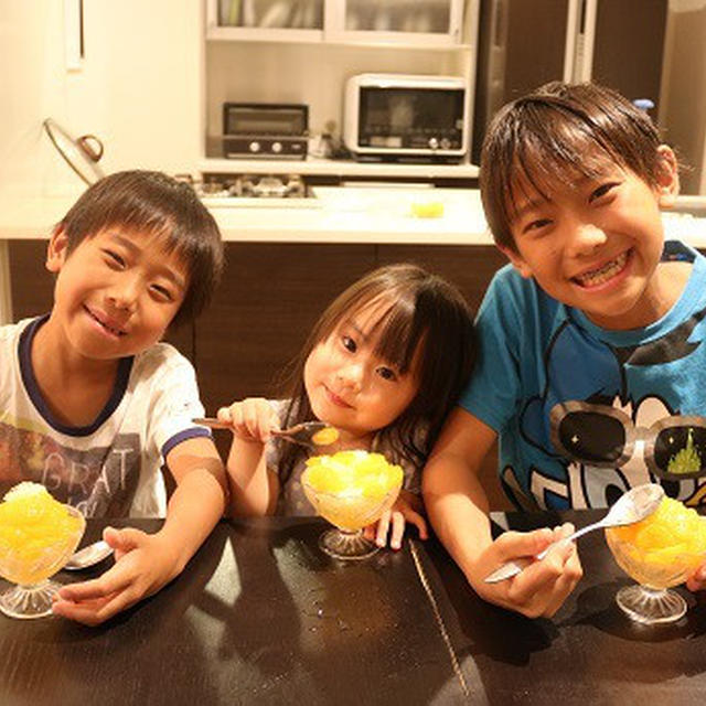 食べるみかんのかき氷を作ろう！！